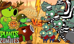 漫画植物大战僵尸,保卫家园的绿色防线